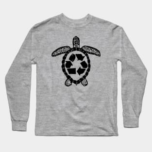Recycle Sea Turtle Long Sleeve T-Shirt